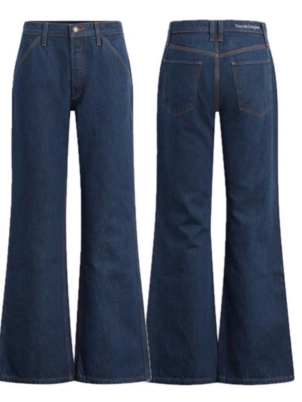 Favorite Daughter The Olympia Flare Jeans Manchester Wash Size 25